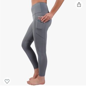 2 pairs 90 Degree By Reflex Womens Power Flex Yoga Pants with Pocket XS